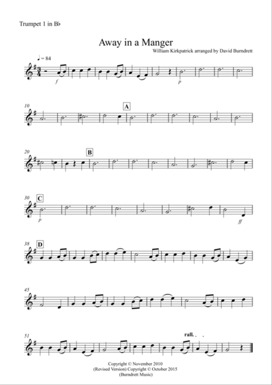 Away in a Manger for Brass Quartet Brass Quartet scores gallery preview page 3