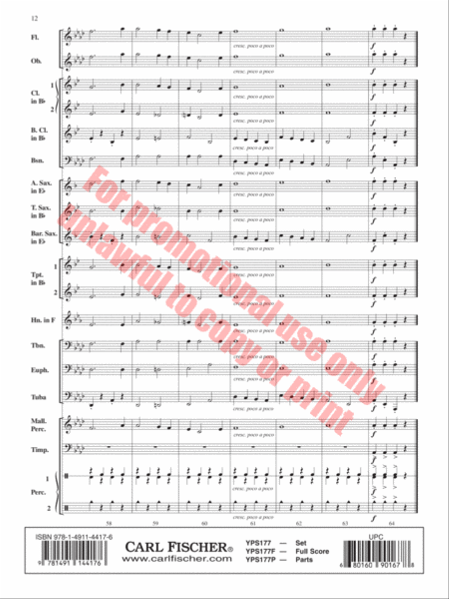Feuerfest Concert Band scores gallery preview page 13