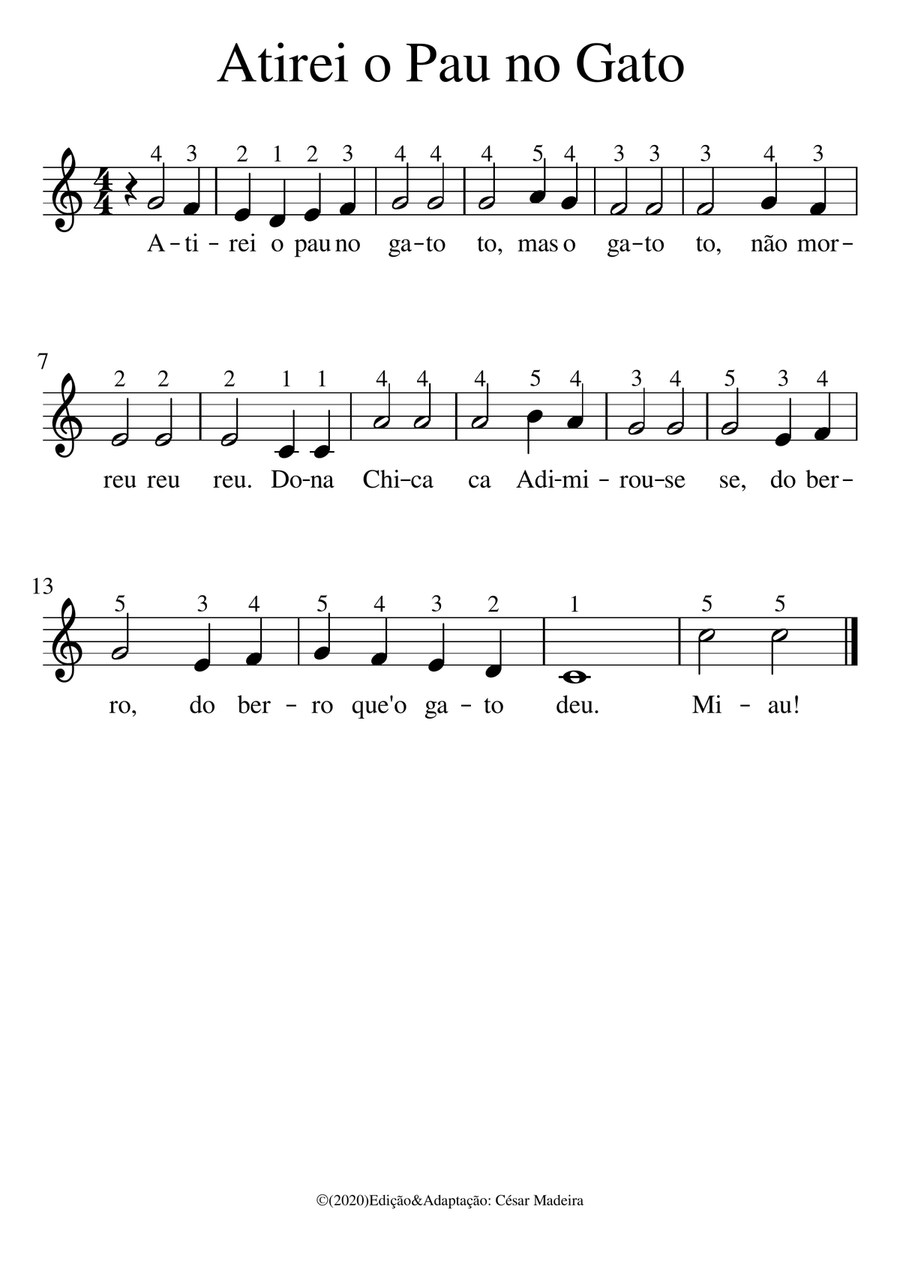 The Thirty Greatest Hits of Brazilian Folk Song (For Piano Easy or Voice) Piano, Vocal scores gallery preview page 6