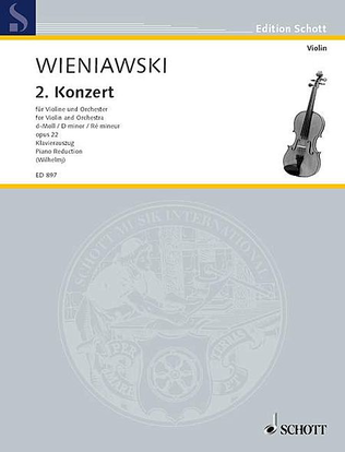 Book cover for Violin Concerto No. 2 in D Minor, Op. 22