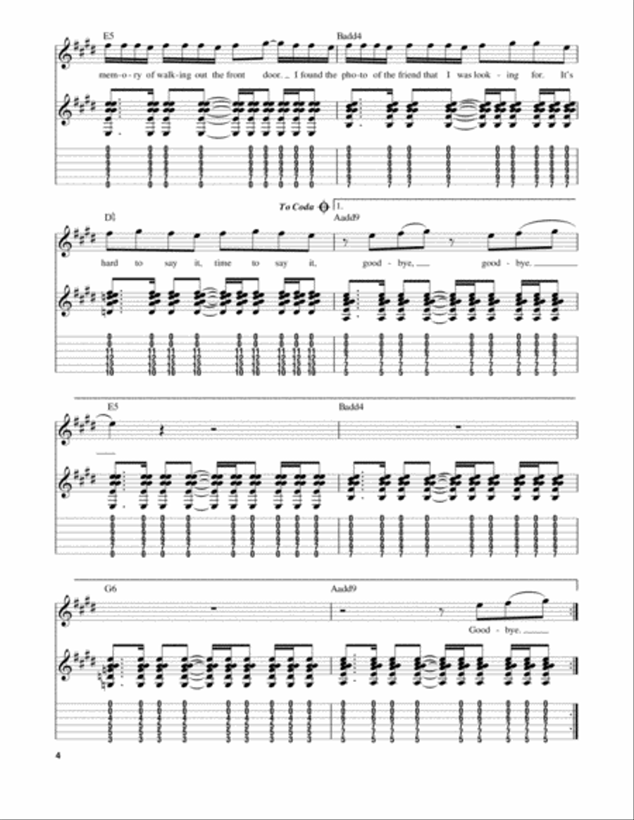 Photograph Acoustic Guitar scores gallery preview page 4
