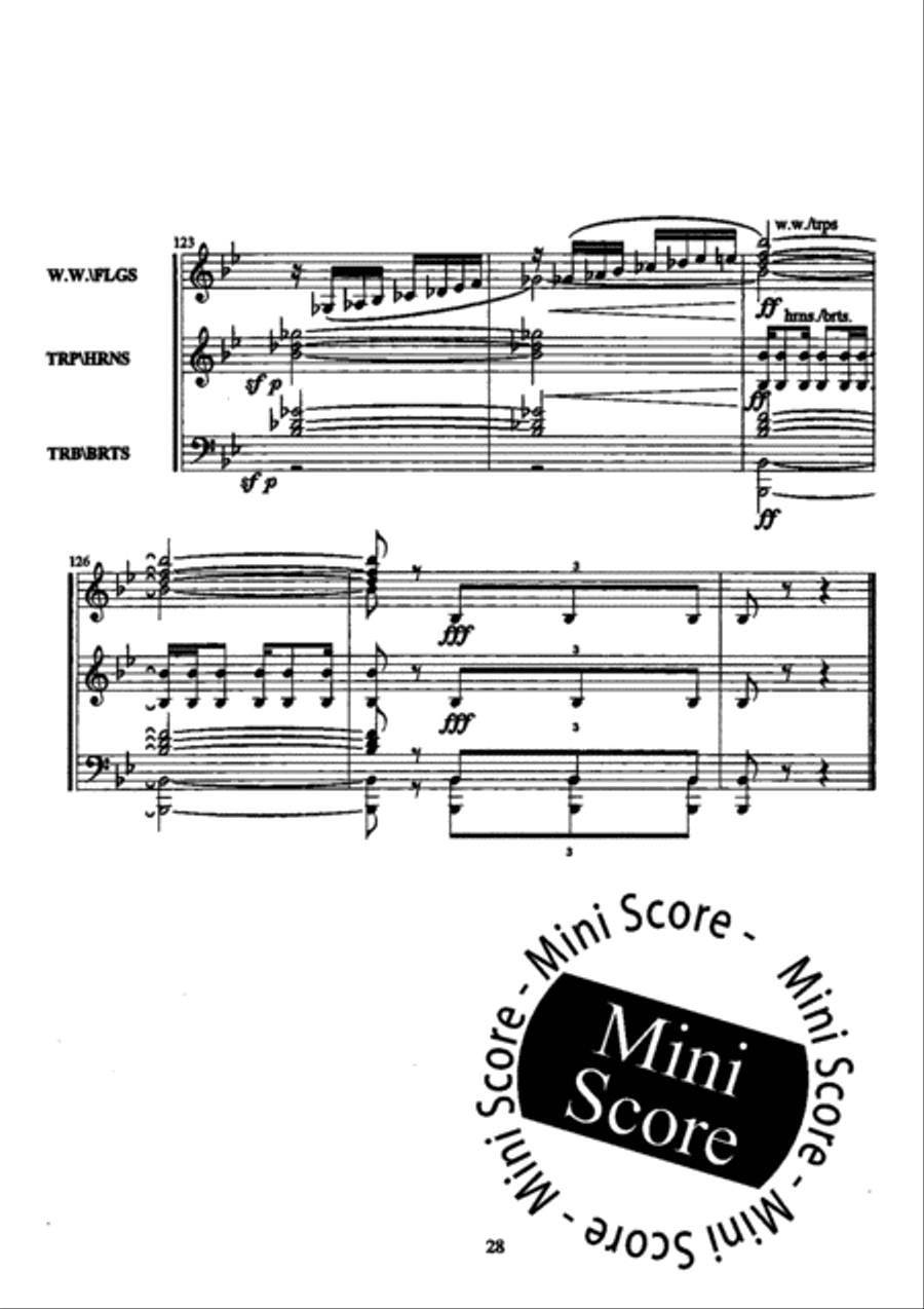 V for Victory Fanfare Band scores gallery preview page 33