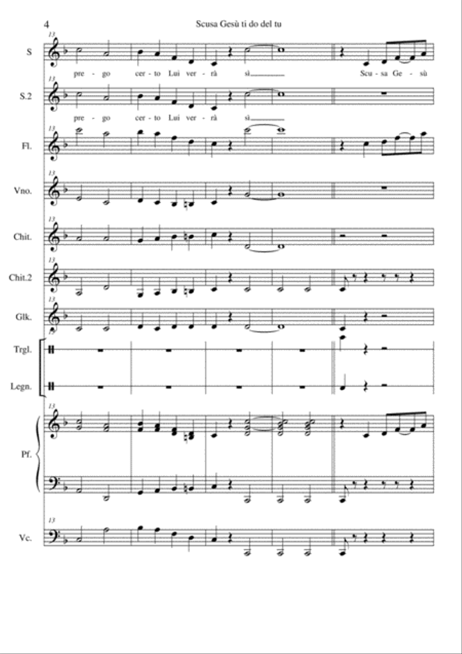 Scusa Gesù Choir scores gallery preview page 4