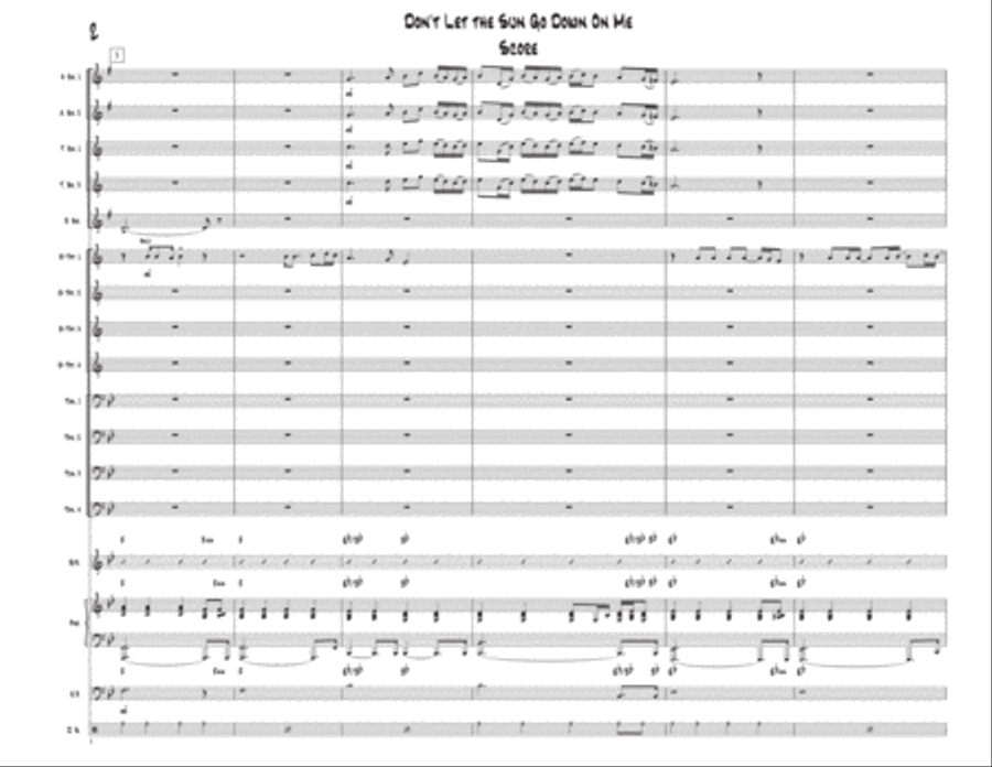 Don't Let The Sun Go Down On Me Jazz Ensemble scores gallery preview page 2