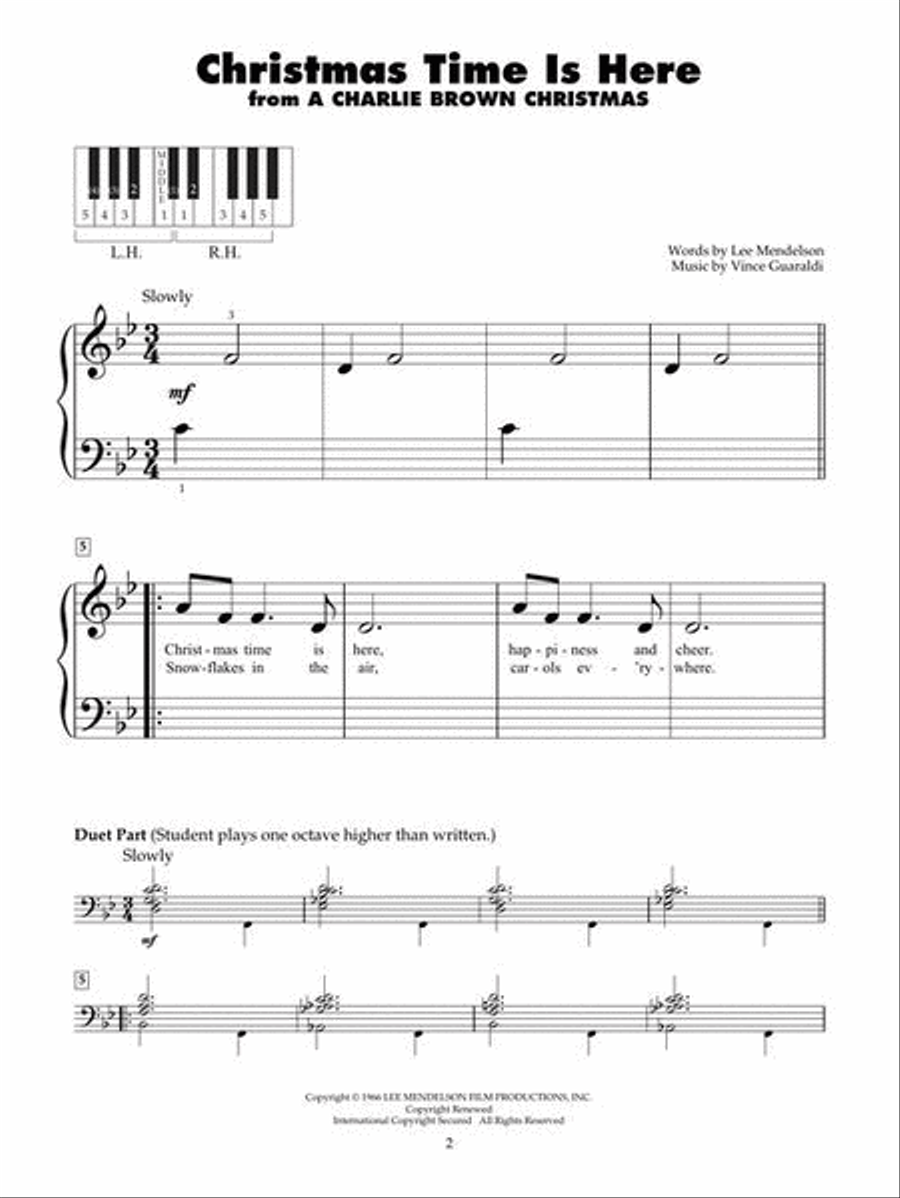Favorite Christmas Songs for Five-Finger Piano Piano scores gallery preview page 4