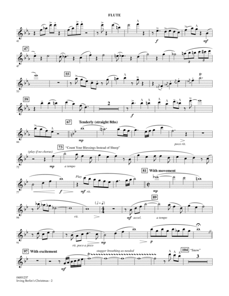 Irving Berlin's Christmas (Medley) - Flute