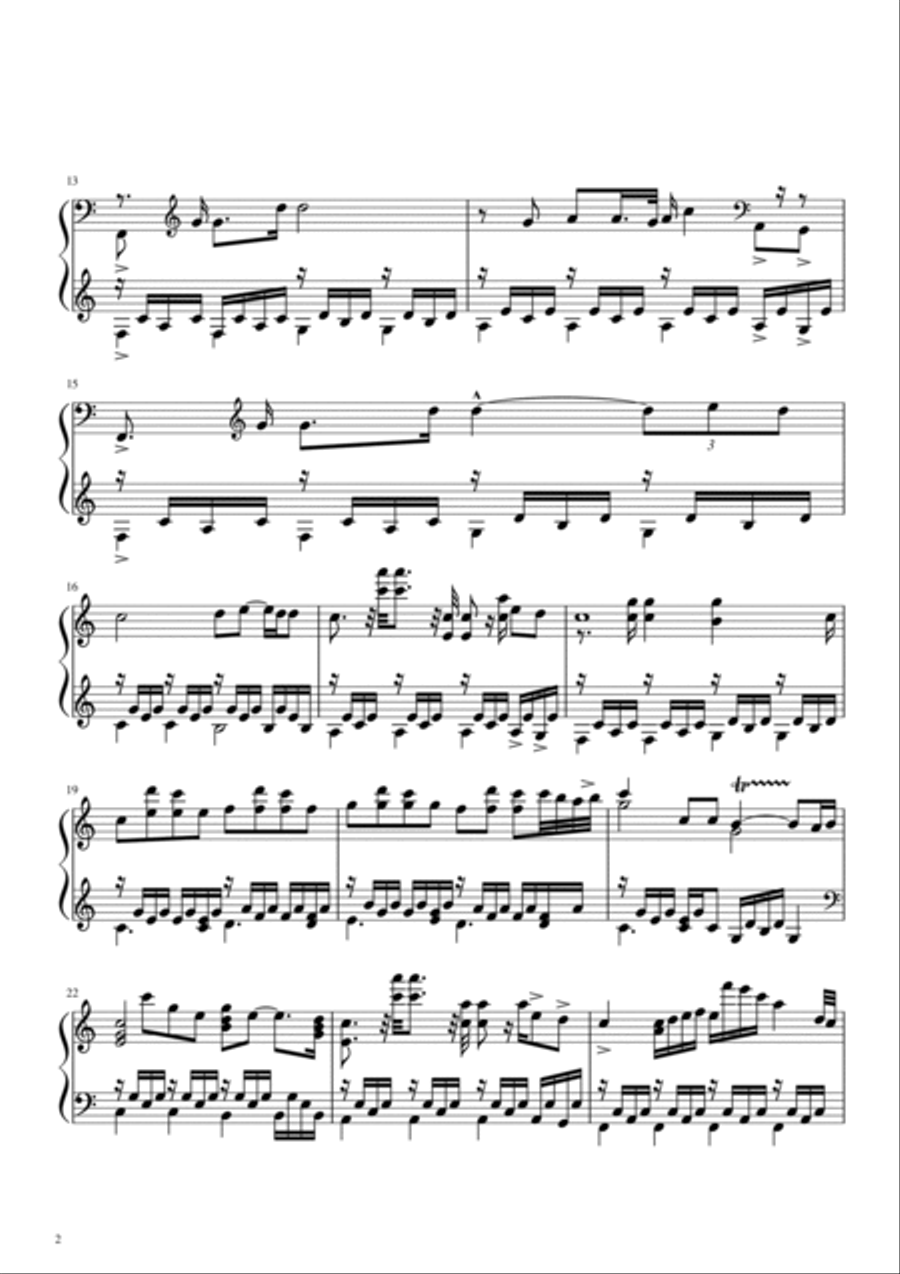 Come Sail Away Piano Solo scores gallery preview page 2
