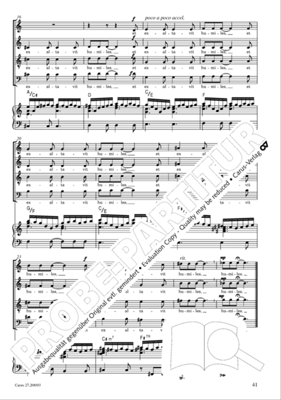 Magnificat 4-Part scores gallery preview page 42
