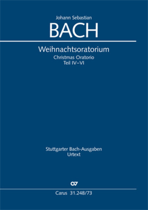 Book cover for Christmas Oratorio (Weihnachtsoratorium, Teile IV-VI)