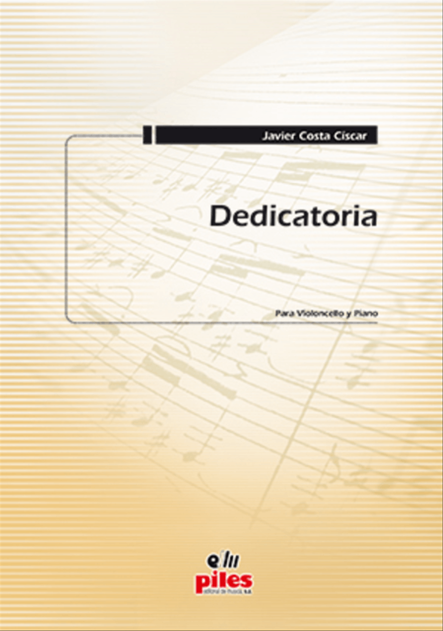 Dedicatoria Piano scores gallery preview page 1