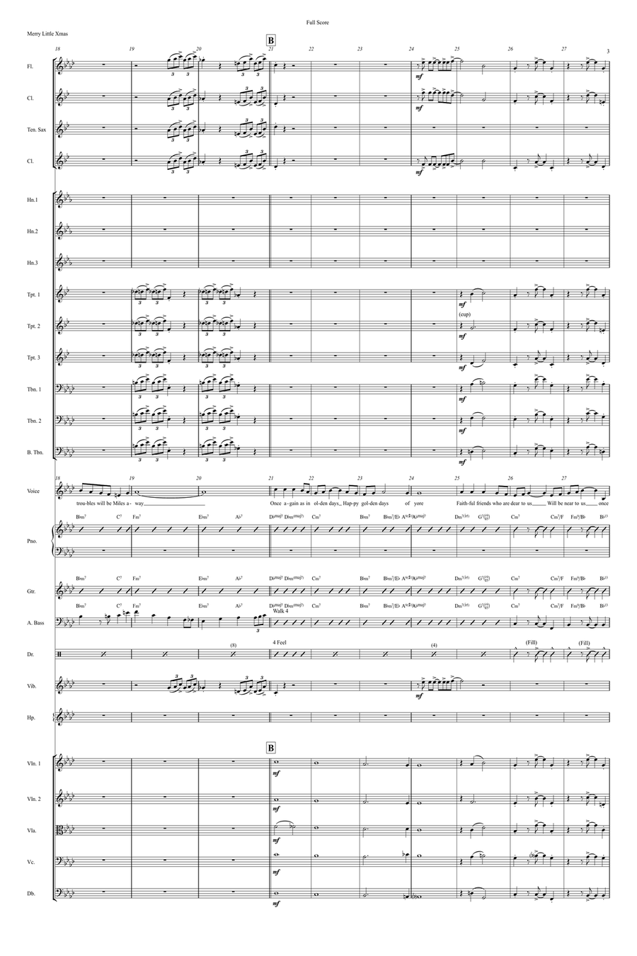 Have Yourself A Merry Little Christmas Full Orchestra scores gallery preview page 3