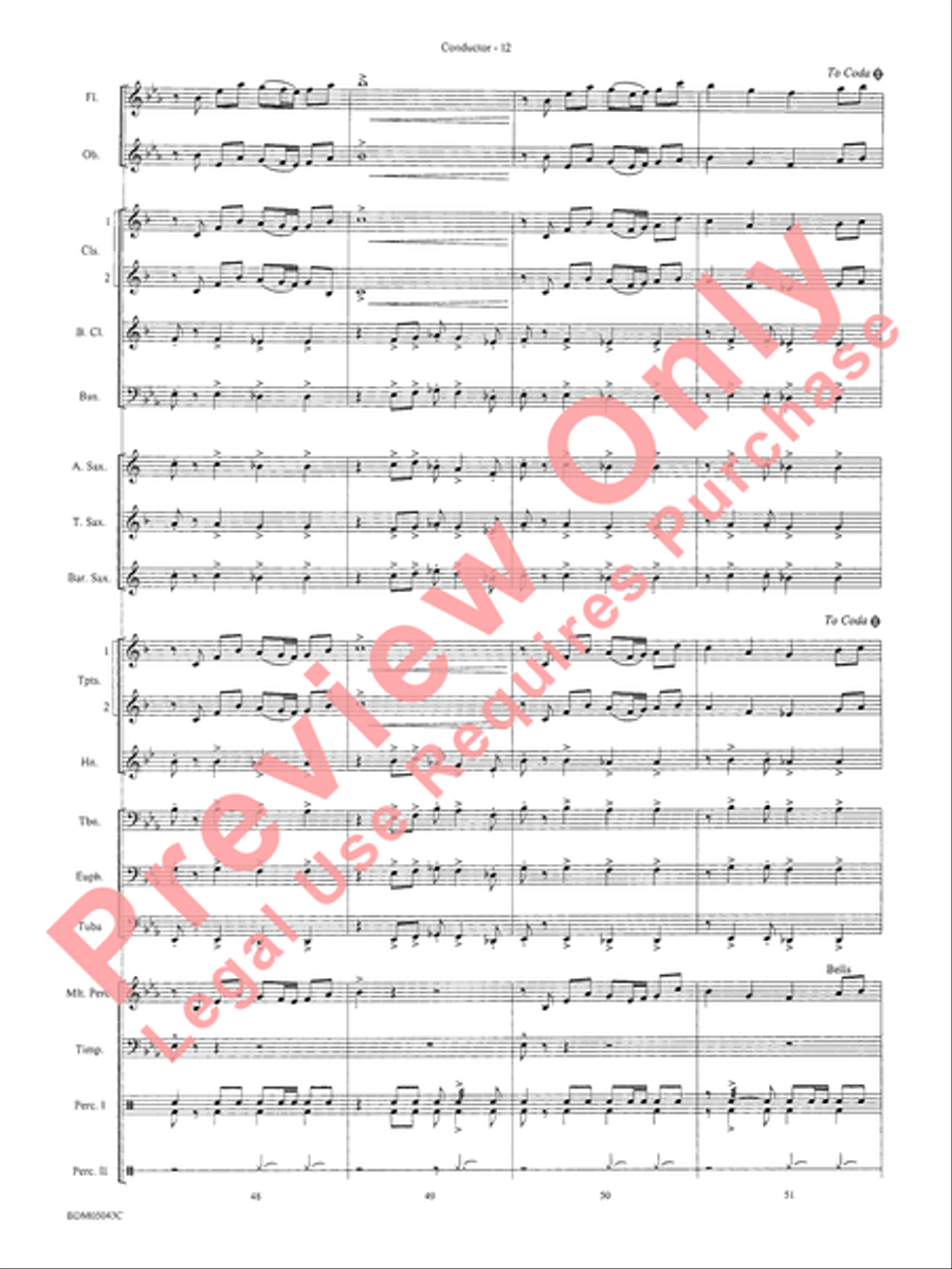 Abaco Overture Abaco Overture Concert Band Methods scores gallery preview page 16