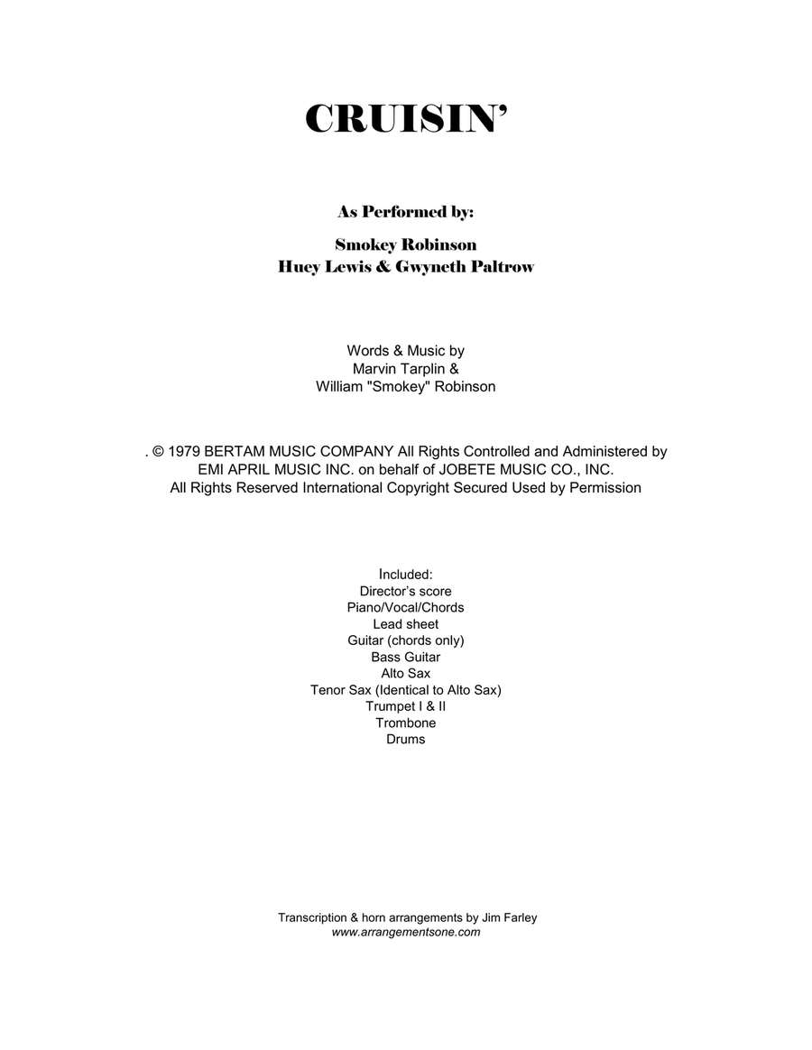 Cruisin' Large Ensemble scores gallery preview page 1