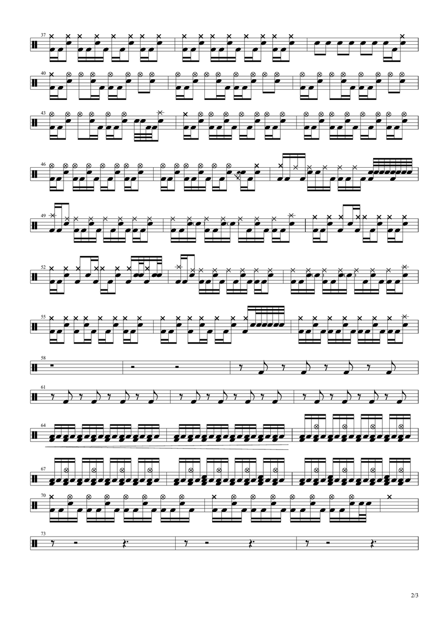 The Pretender by Foo Fighters Drum Set - Digital Sheet Music page 2
