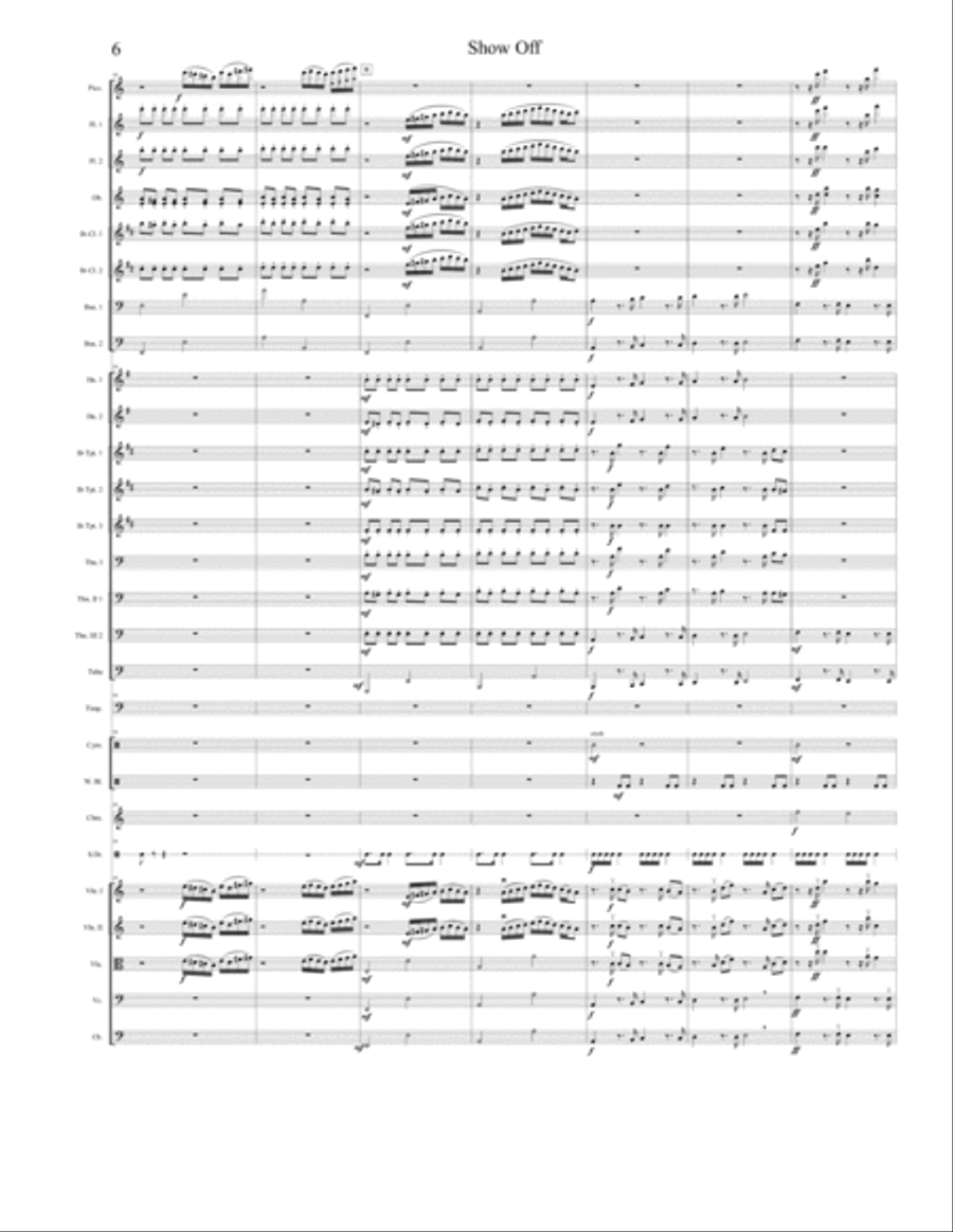Show Off Show Off Full Orchestra scores gallery preview page 6