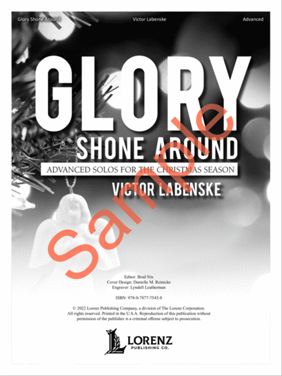 Glory Shone Around Piano Solo scores gallery preview page 2