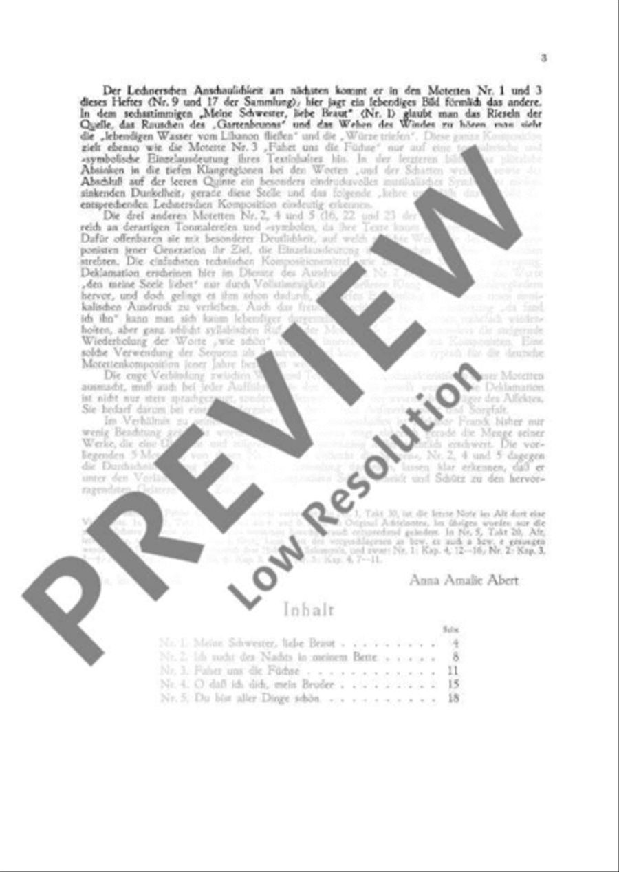 Five Song of Salomon motets Mixed Choir scores gallery preview page 4