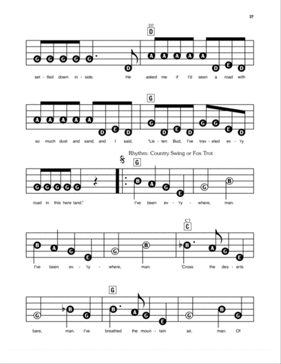 I've Been Everywhere Electronic Keyboard scores gallery preview page 2