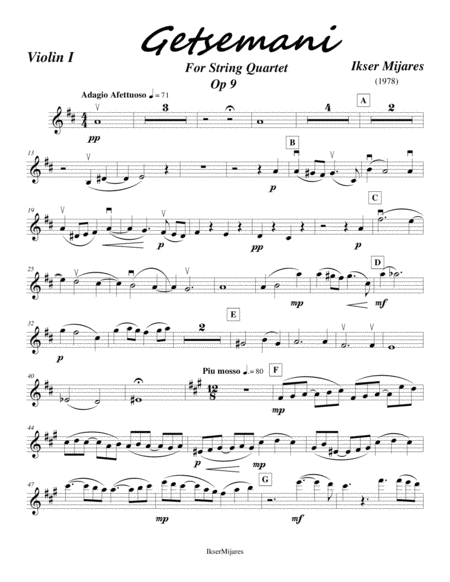 Getsemani Op 9  first Violin image number null