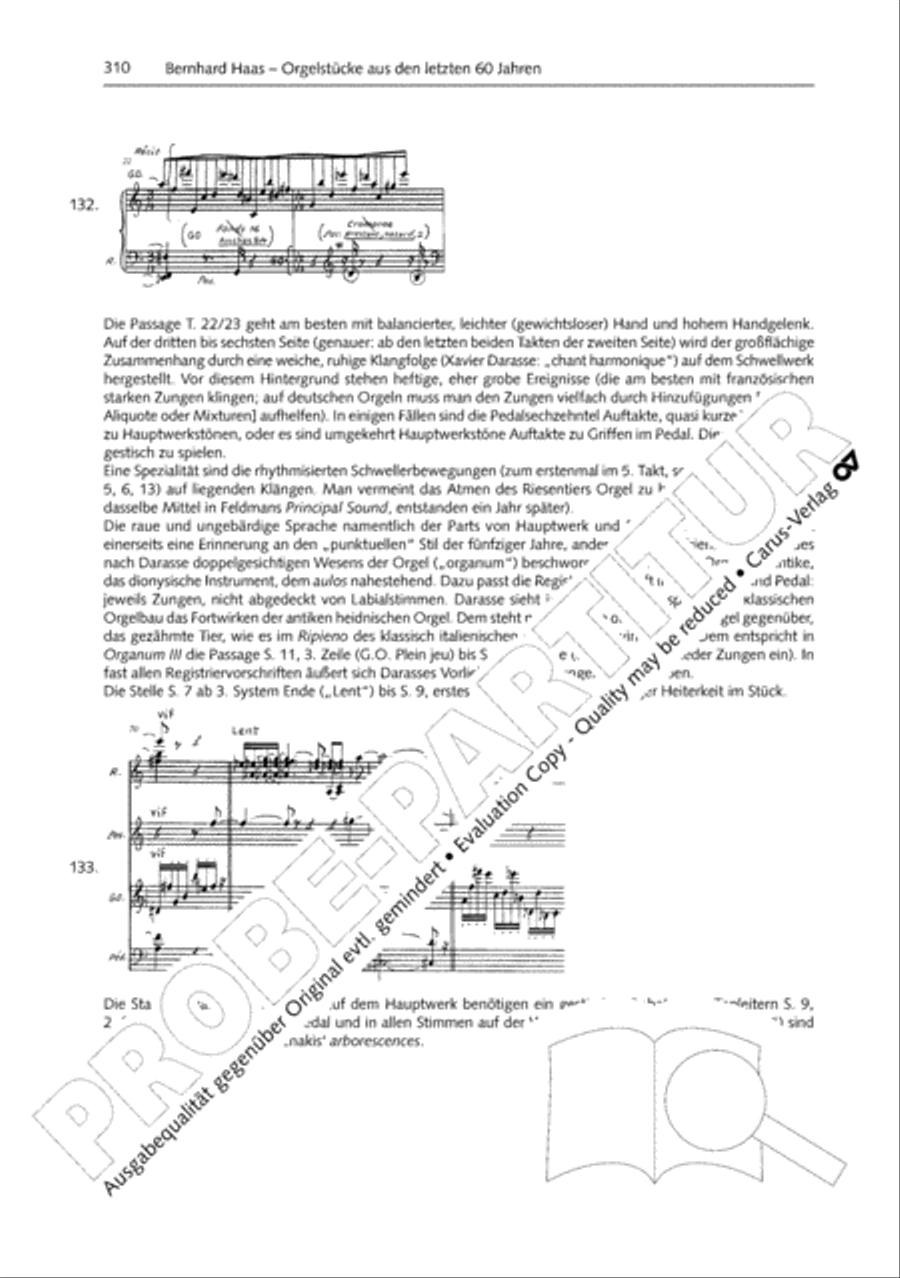 Orgelschule zur historischen Auffuhrungspraxis Organ Solo scores gallery preview page 311