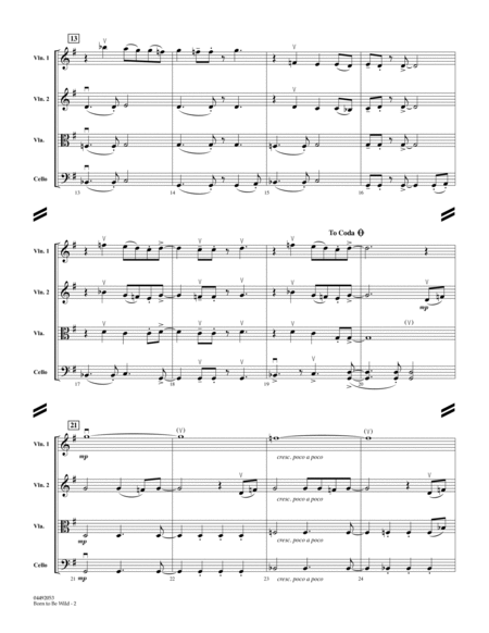 Born to Be Wild (arr. Larry Moore) - Conductor Score (Full Score) by Steppenwolf String Quartet - Digital Sheet Music