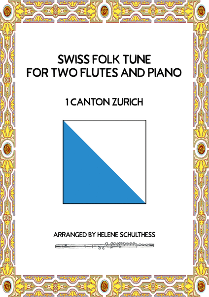 Swiss Folk Dance for two flutes and piano – 1 Canton Zurich – Schottisch image number null