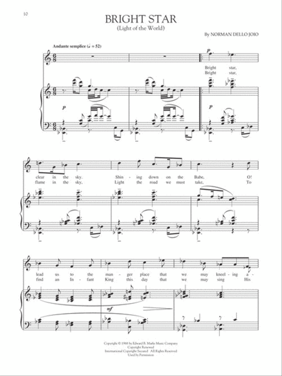 The Christmas Collection High Voice scores gallery preview page 7