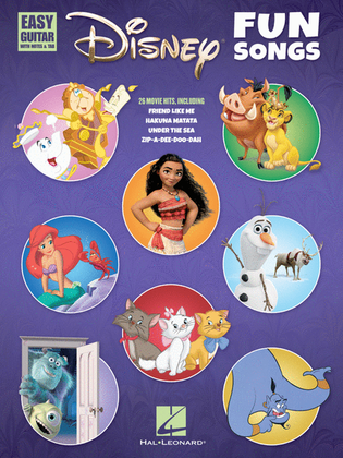 Book cover for Disney Fun Songs for Easy Guitar