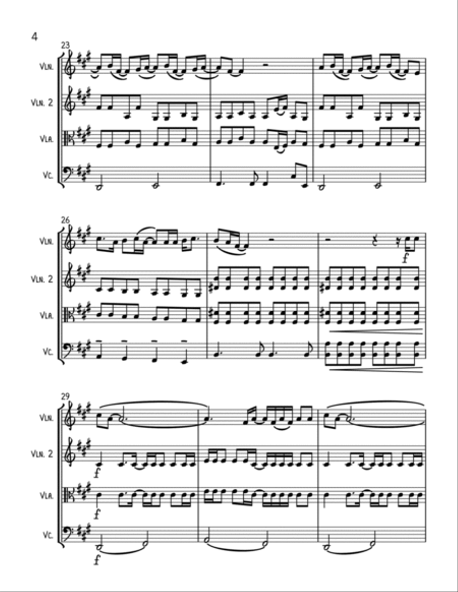 Wonderwall String Trio scores gallery preview page 4