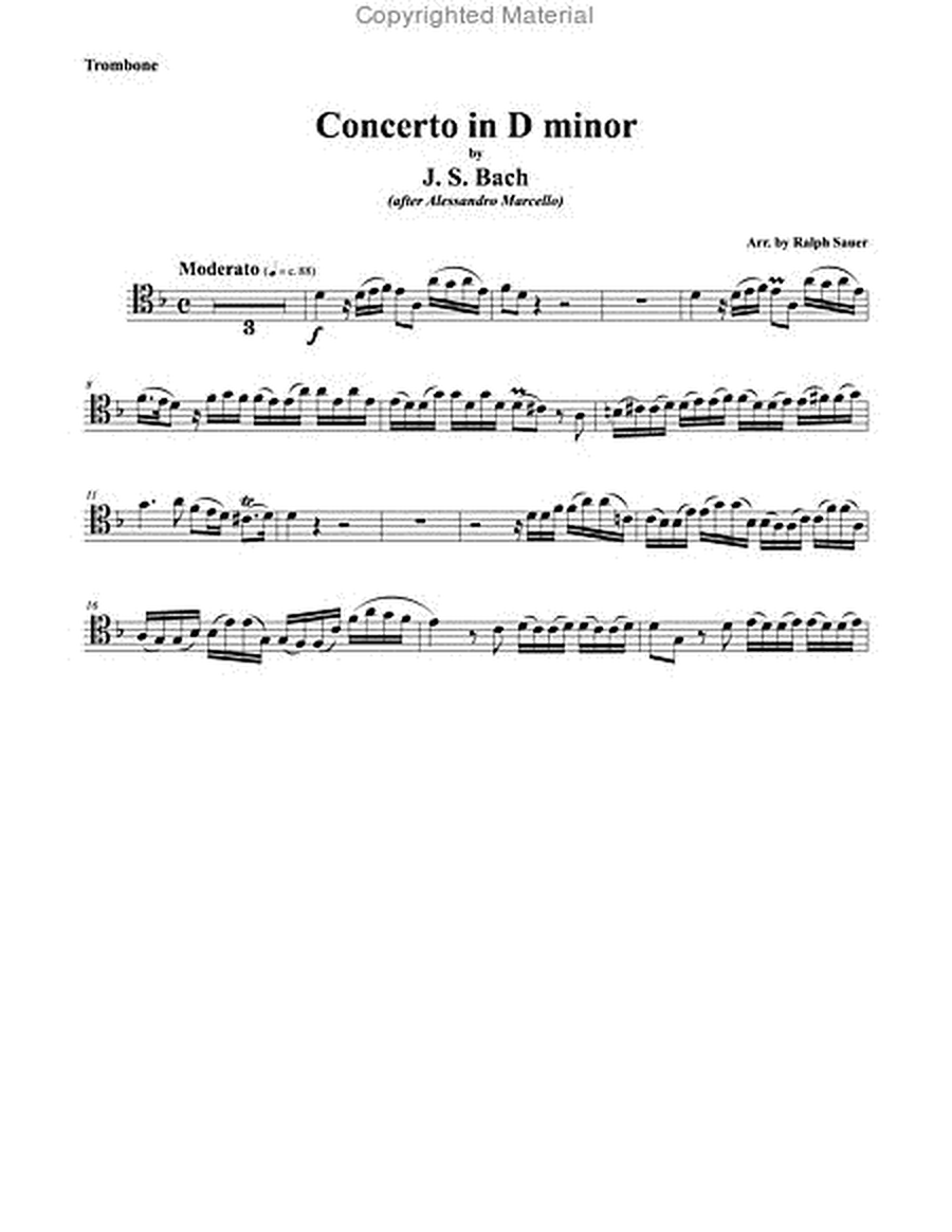 Concerto in D minor for Trombone & Piano