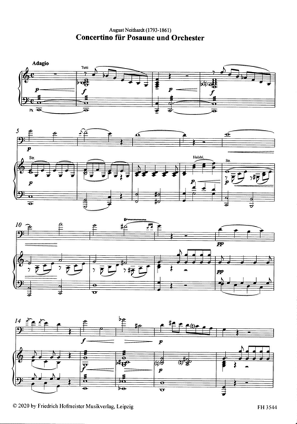 Concertino fur Posaune und Orchester / KlA