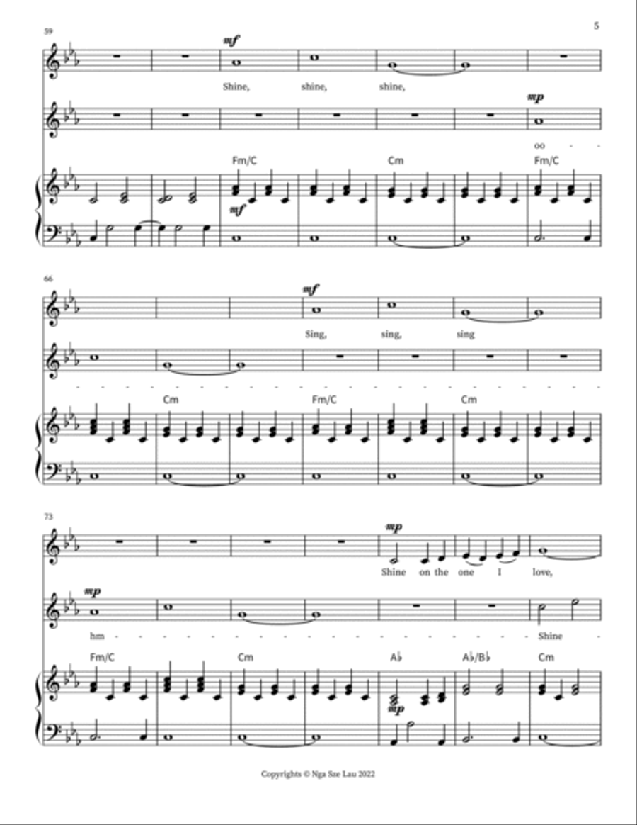 Moon My Wish Moon My Wish 2-Part scores gallery preview page 5