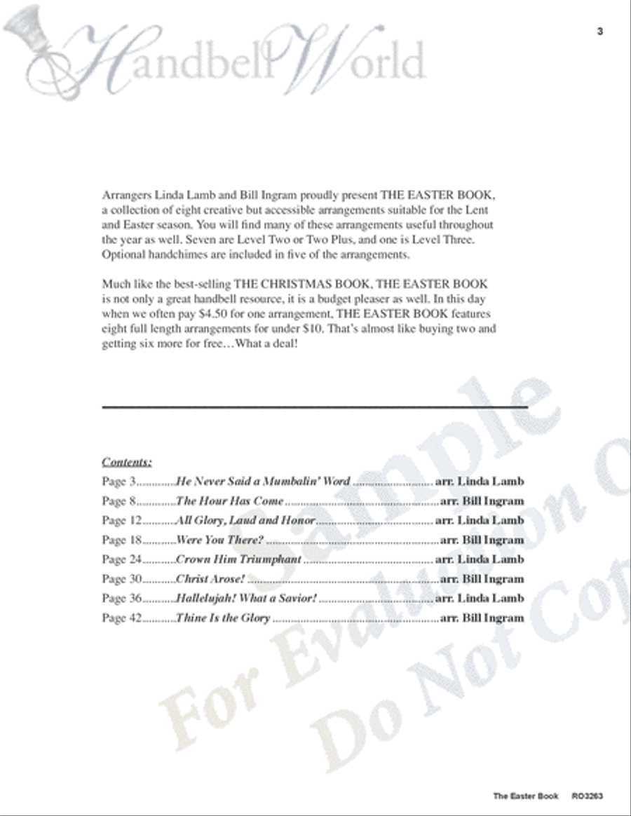 Easter Book Easter Book 5-Octaves scores gallery preview page 6