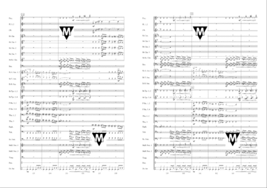 Blue Rondo a la Turk Concert Band scores gallery preview page 16