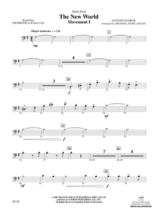 Suite from The New World: (wp) 1st B-flat Trombone B.C.