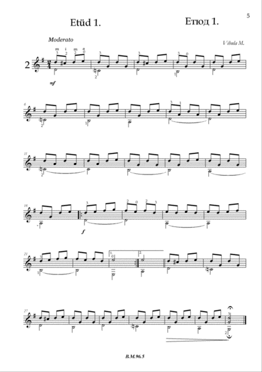 14 pieces for beginners Classical Guitar scores gallery preview page 6