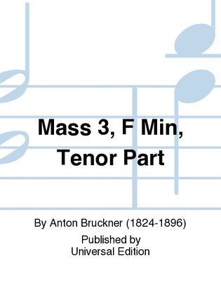 Mass 3, F Min, Tenor Part