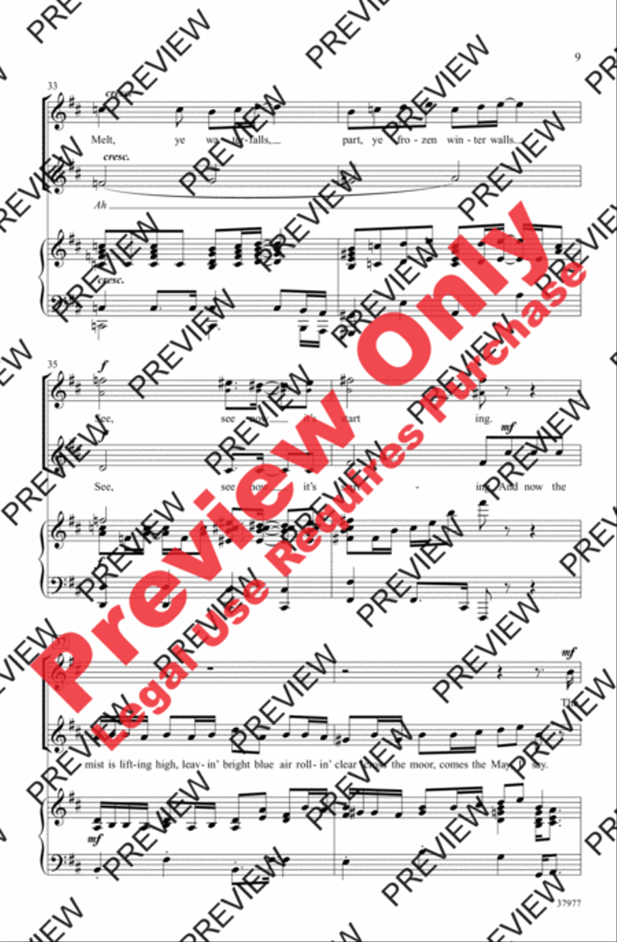 Winter's on the Wing (from The Secret Garden) 2-Part scores gallery preview page 9