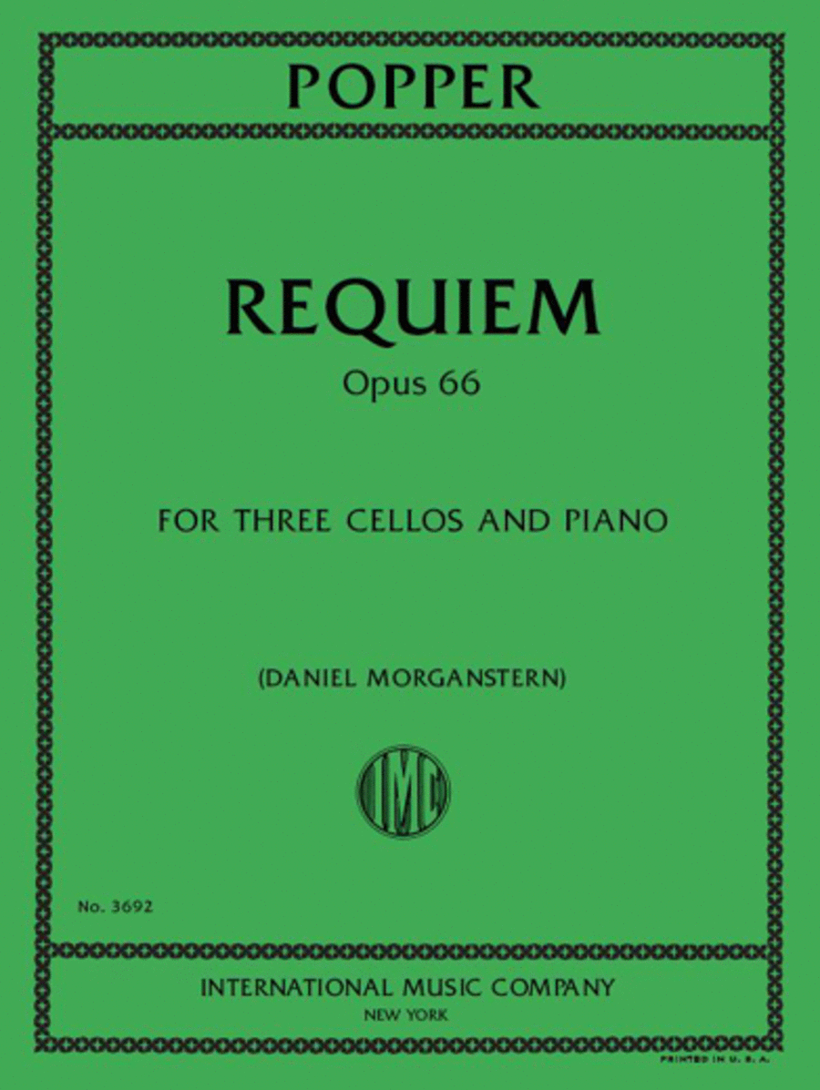 Requiem, Opus 66 Cello scores gallery preview page 1