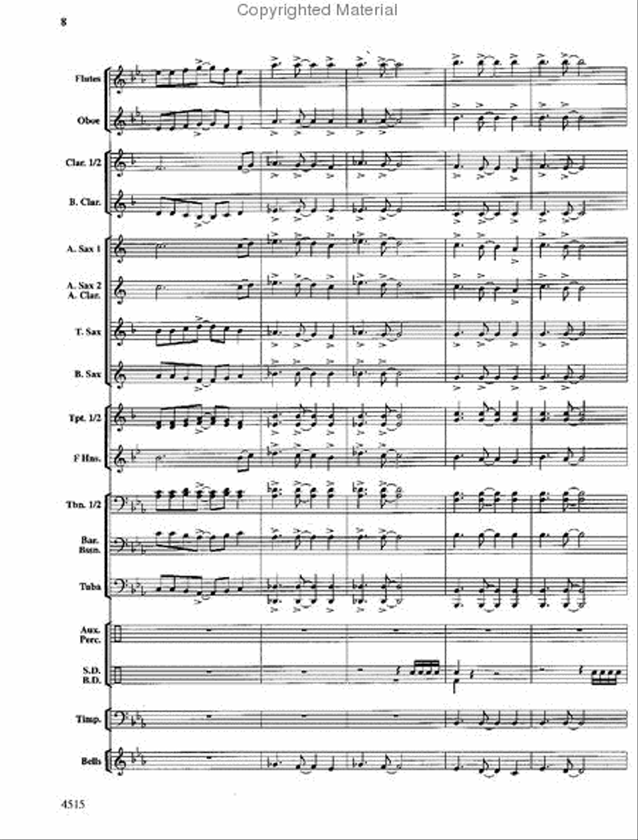 Lincoln Celebration Concert Band scores gallery preview page 9