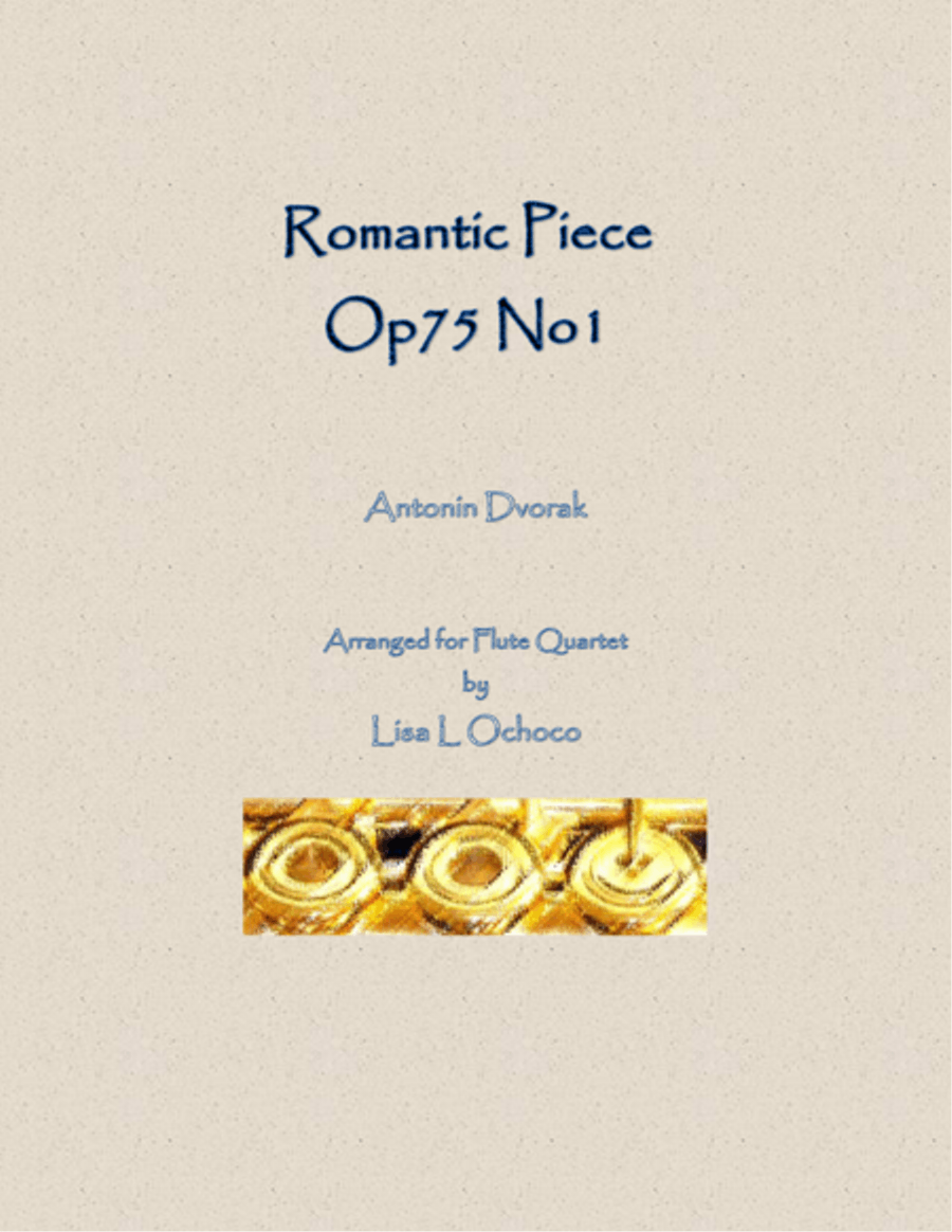 Romantic Piece Op75 No1 for Flute Quartet Flute Quartet scores gallery preview page 1