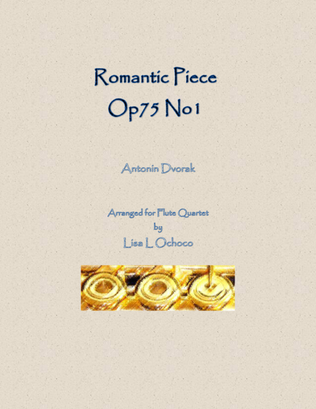 Book cover for Romantic Piece Op75 No1 for Flute Quartet