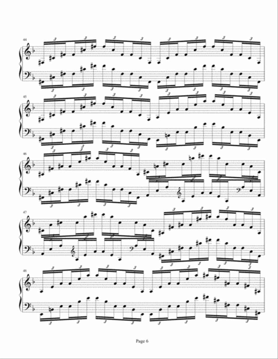 Chinese Fantasy No. 1 Piano Solo scores gallery preview page 6