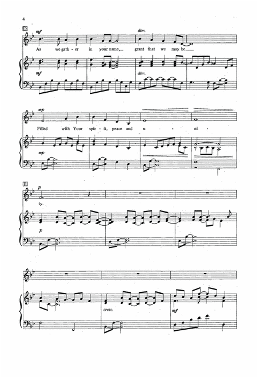 A Communion Prayer A Communion Prayer SA scores gallery preview page 4