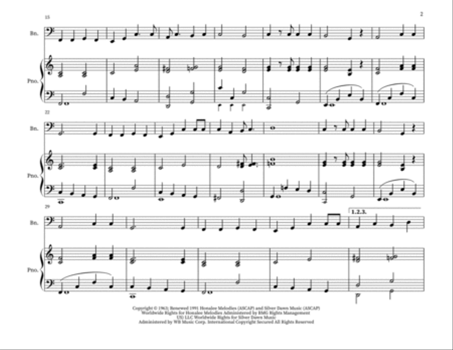 Puff The Magic Dragon Bassoon scores gallery preview page 2