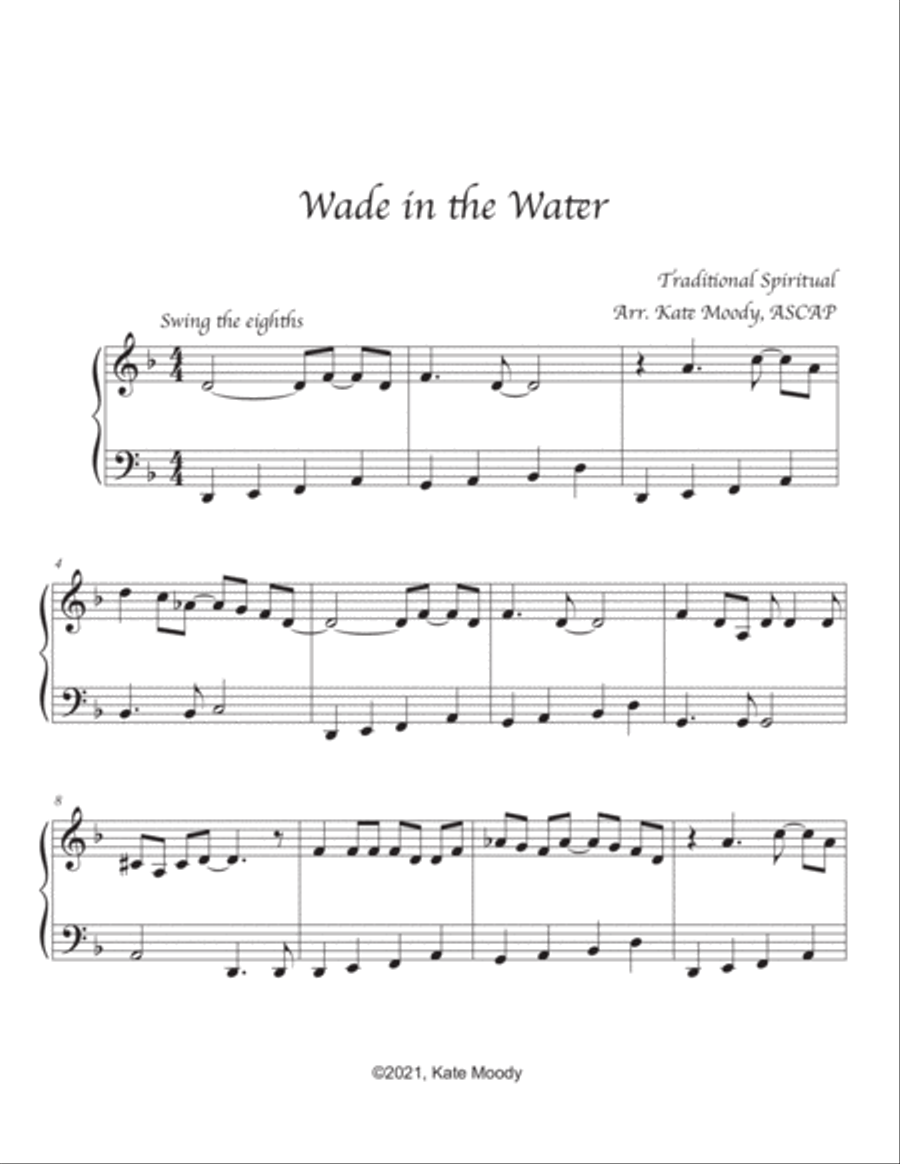 Wade in the Water Piano Method scores gallery preview page 2
