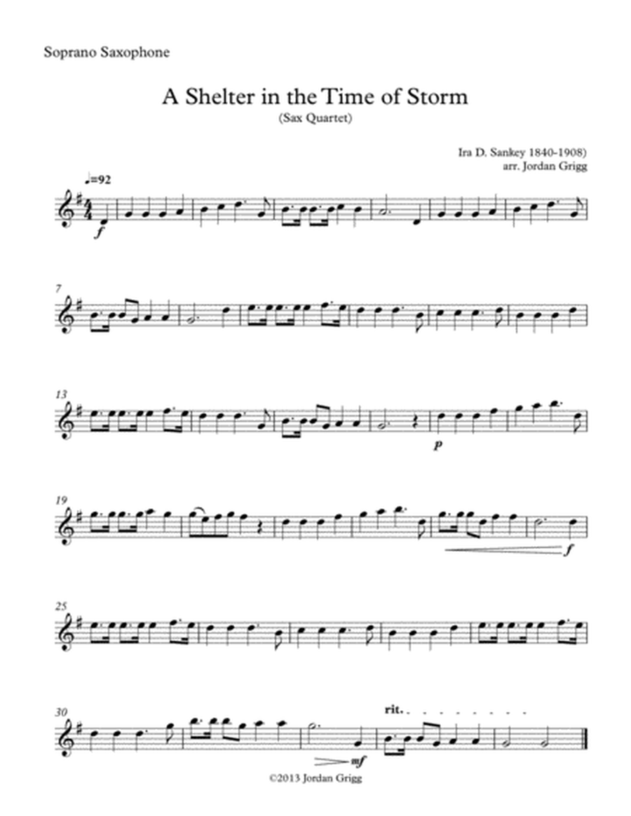 A Shelter in the Time of Storm (Sax Quartet) image number null