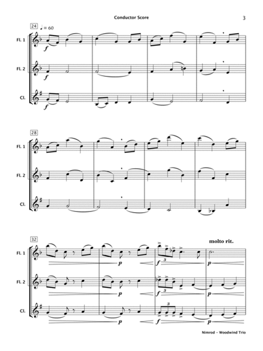 Nimrod (Woodwind Trio) image number null