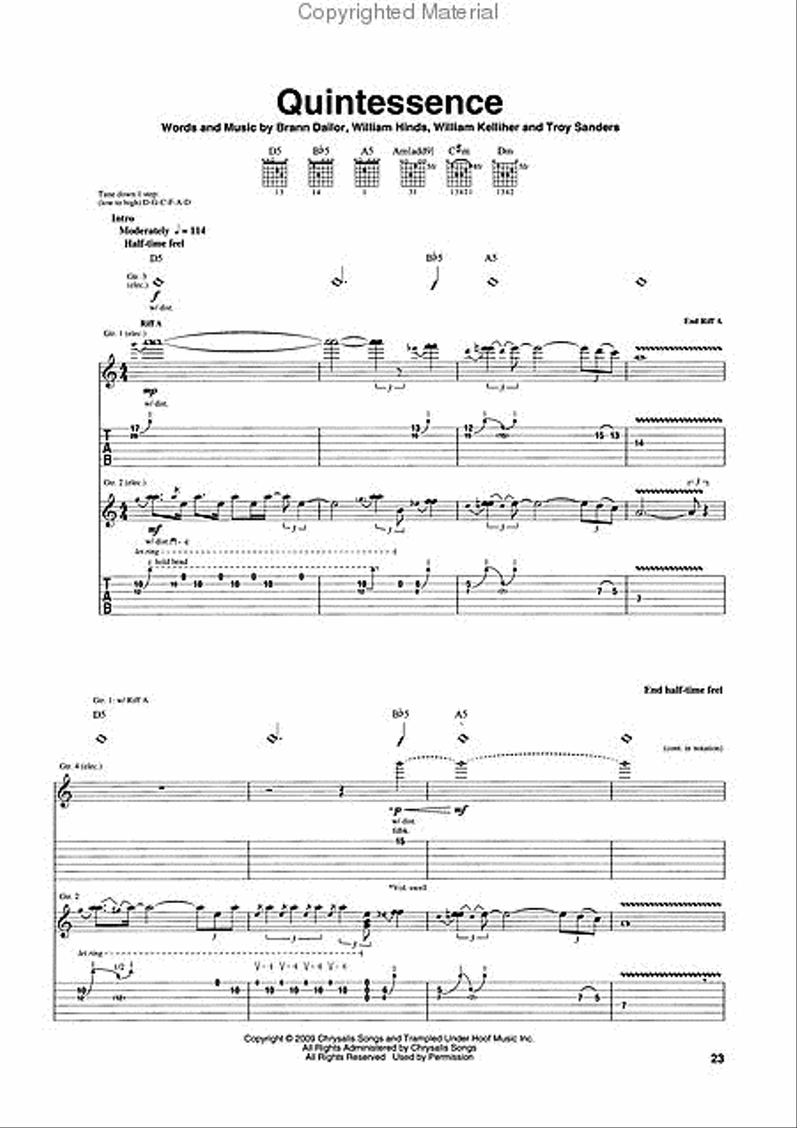Mastodon – Crack the Skye Electric Guitar scores gallery preview page 2
