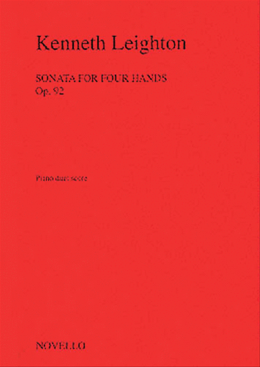 Kenneth Leighton: Sonata For Four Hands Op. 92 Piano Duet scores gallery preview page 1